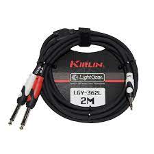 Cable 3.5Mm A 2 Plug De 1/4" Kirlin 2M