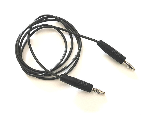 Cable De Banana A Banana 4mm 50cm Negro
