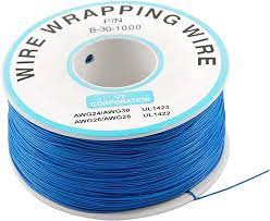 Rollo Alambre 30Awg 1000 Pies Color Azul