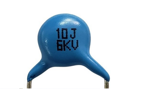 Capacitor Cerámico 100J 6kV 10pF 0.01nF 0.00001uF Azul