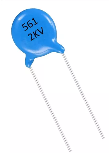 Capacitor Cerámico 561 2kV 560pF 0.56nF 0.00056uF Azul