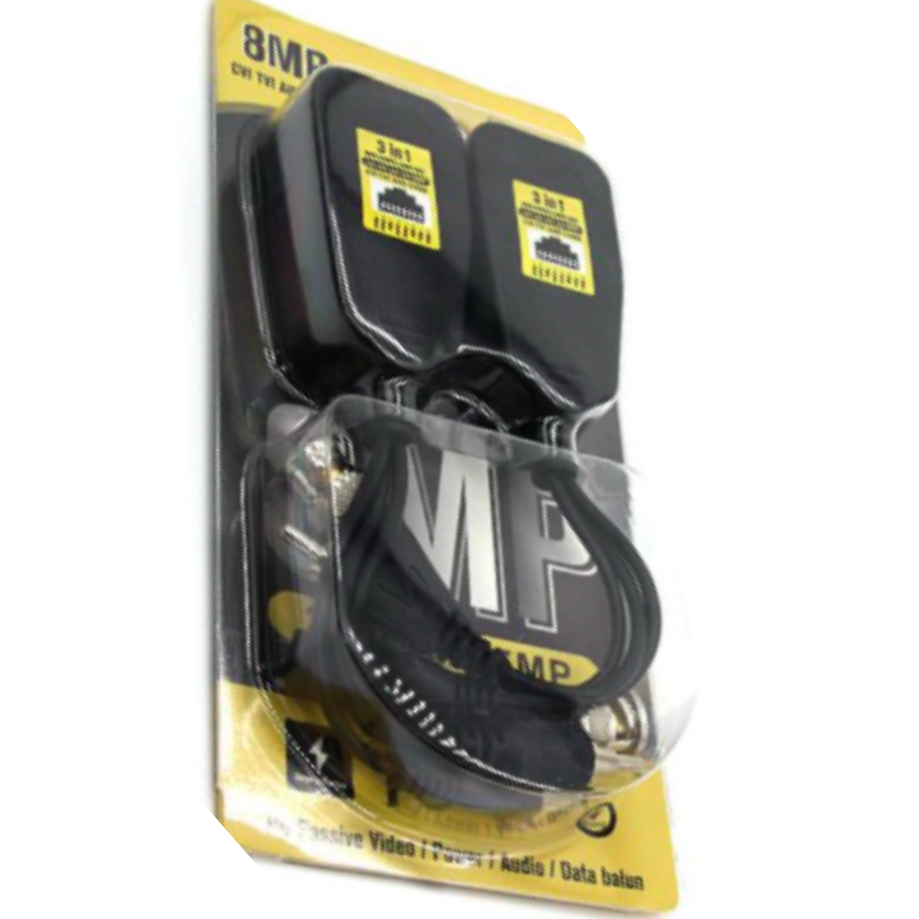 Video Balun 8MP RJ45 Gris Amarillo Spryware