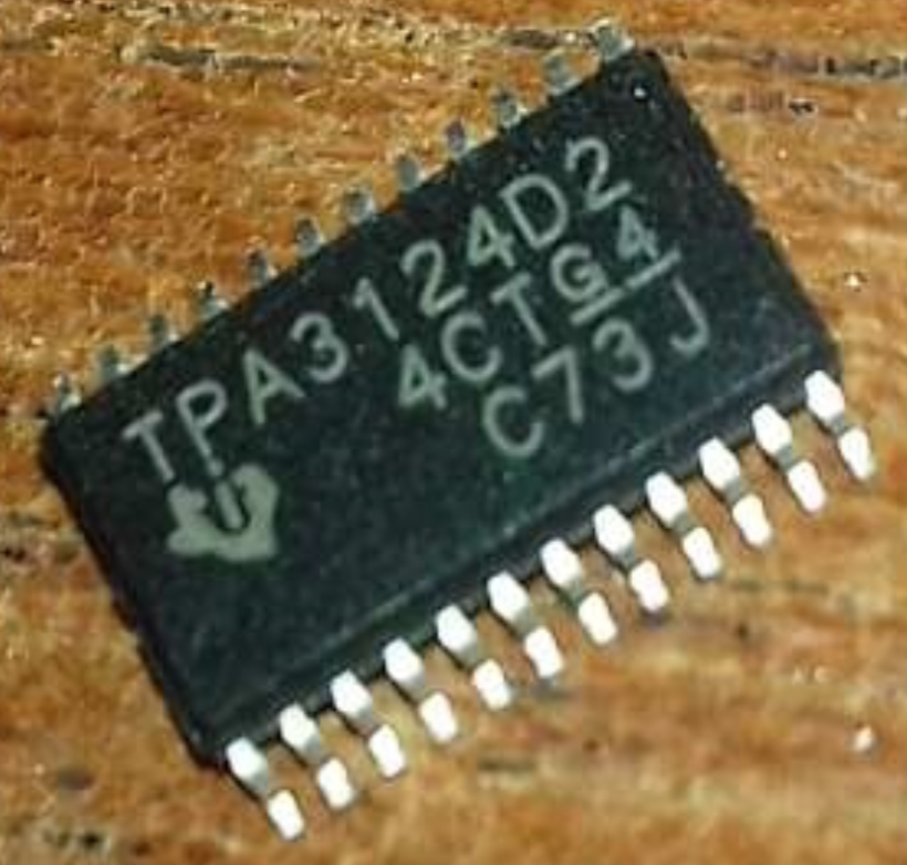 TPA3124D2 Circuito Integrado SMD Amplificador de Audio Clase D 15W