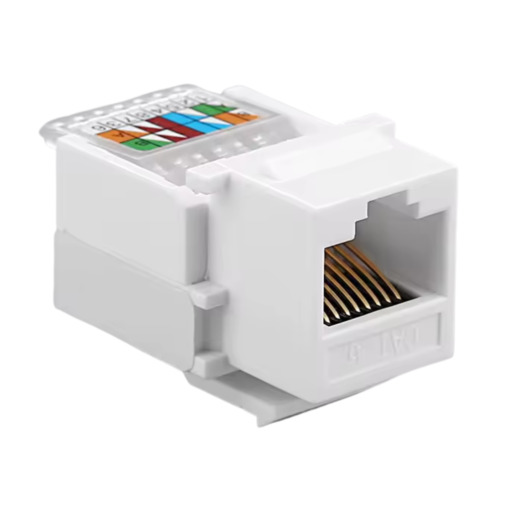 Dado RJ45 CAT5E KEYSTONE T568A/B a Presión