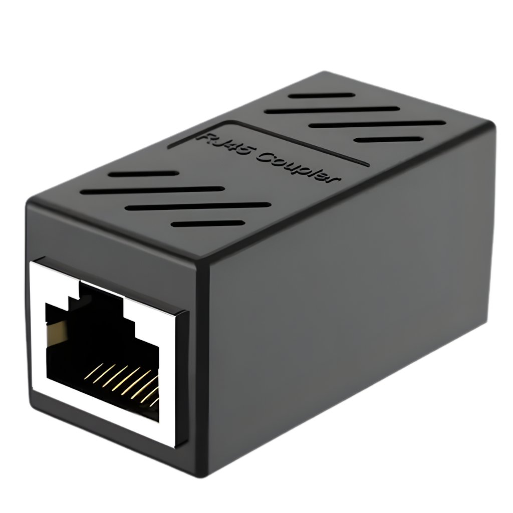 Unión RJ45 Hembra-Hembra Alta Calidad Color Negro