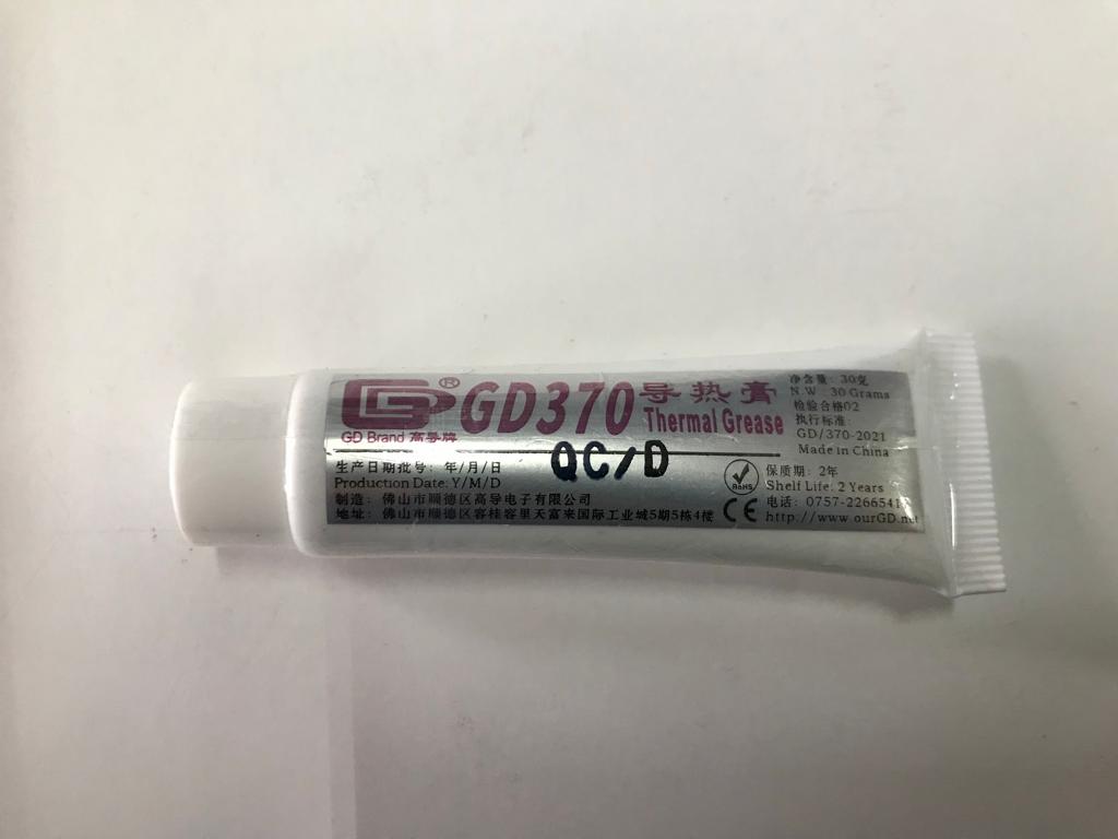 Pasta Termica Tubo 30Gr 2,0 W/M-K Color Blanco Gd370