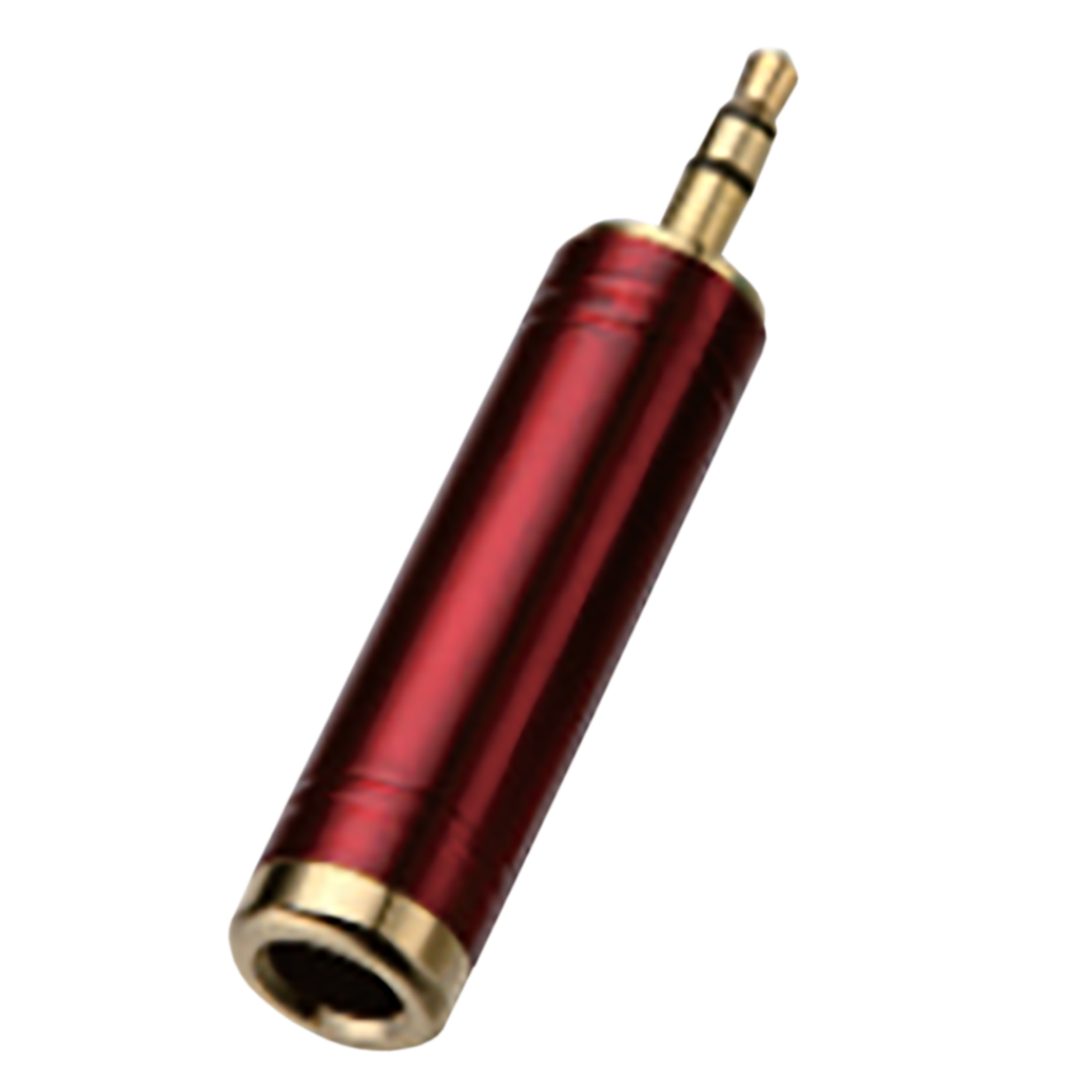 Adaptador 1 Jack De 1/4" A 1 Plug 3.5mm Stereo Metálico