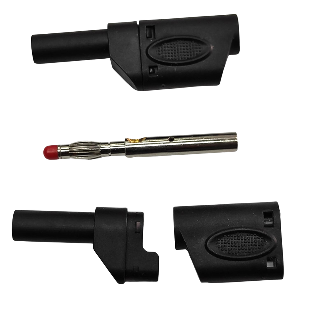 Conector Banana Apilable Color Negro