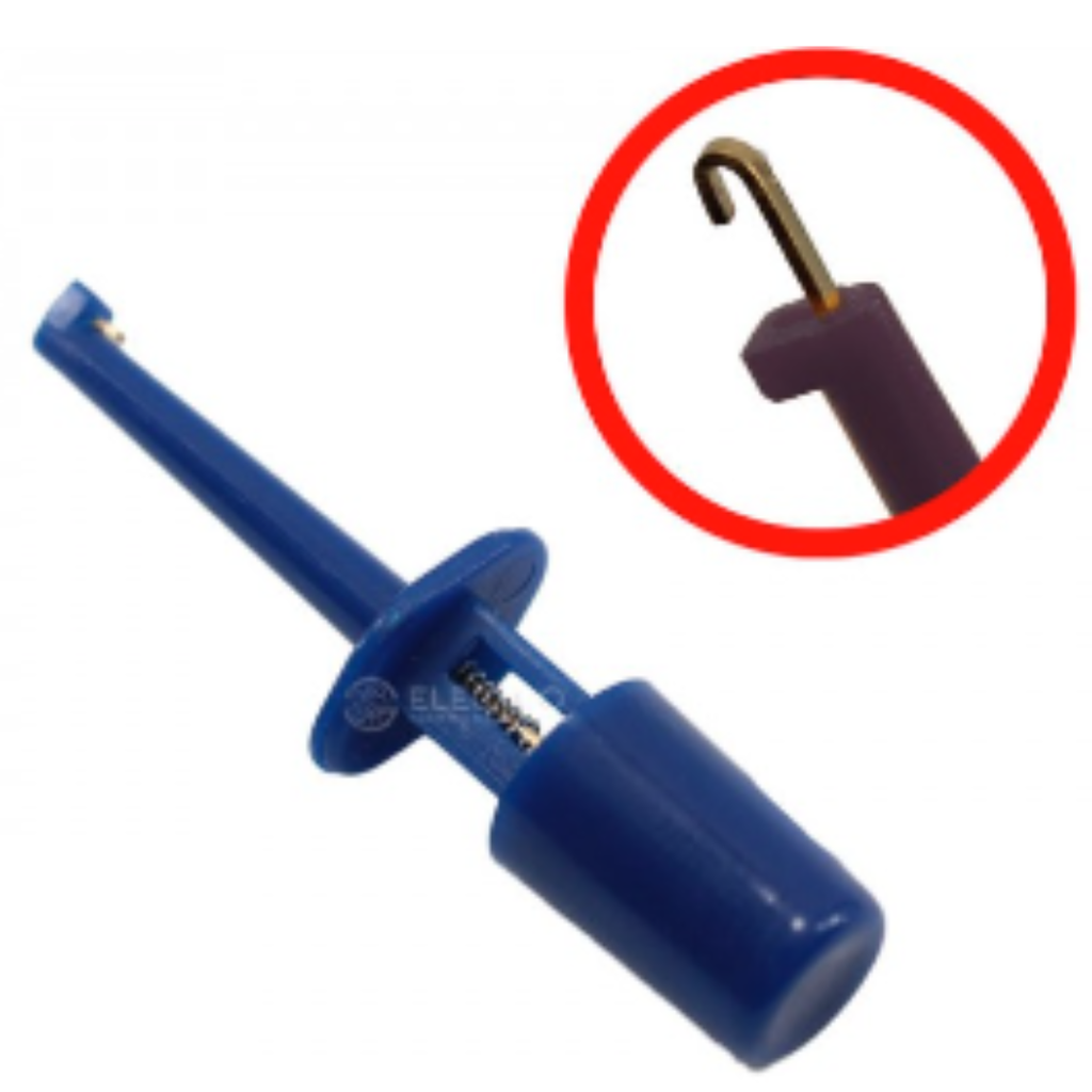 Conector Gancho De Prueba Color Azul