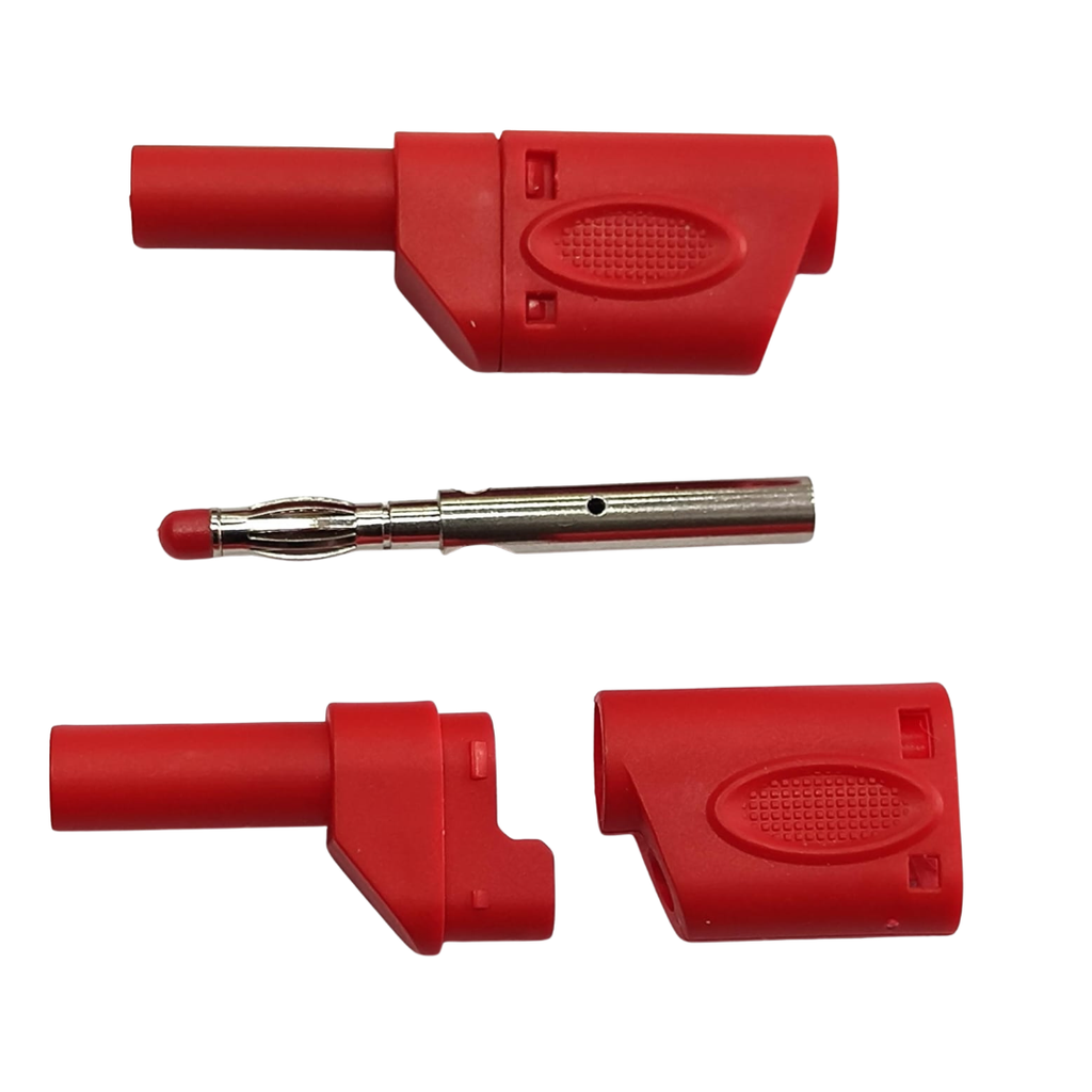 Conector Banana Apilable Colo Rojo