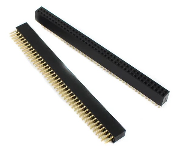 Tira Dil Doble Hembra 40 Pines Color Negro