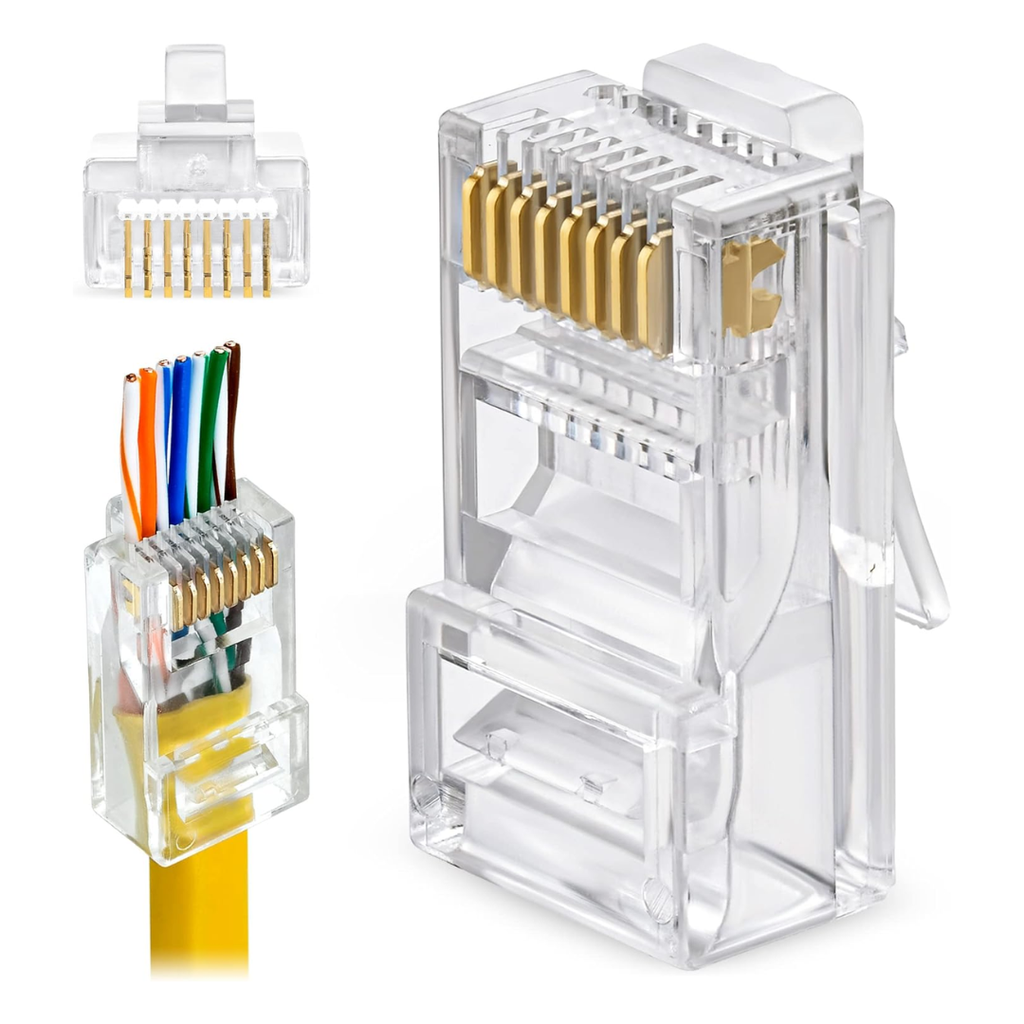 Conector RJ45 CAT5 Pasante