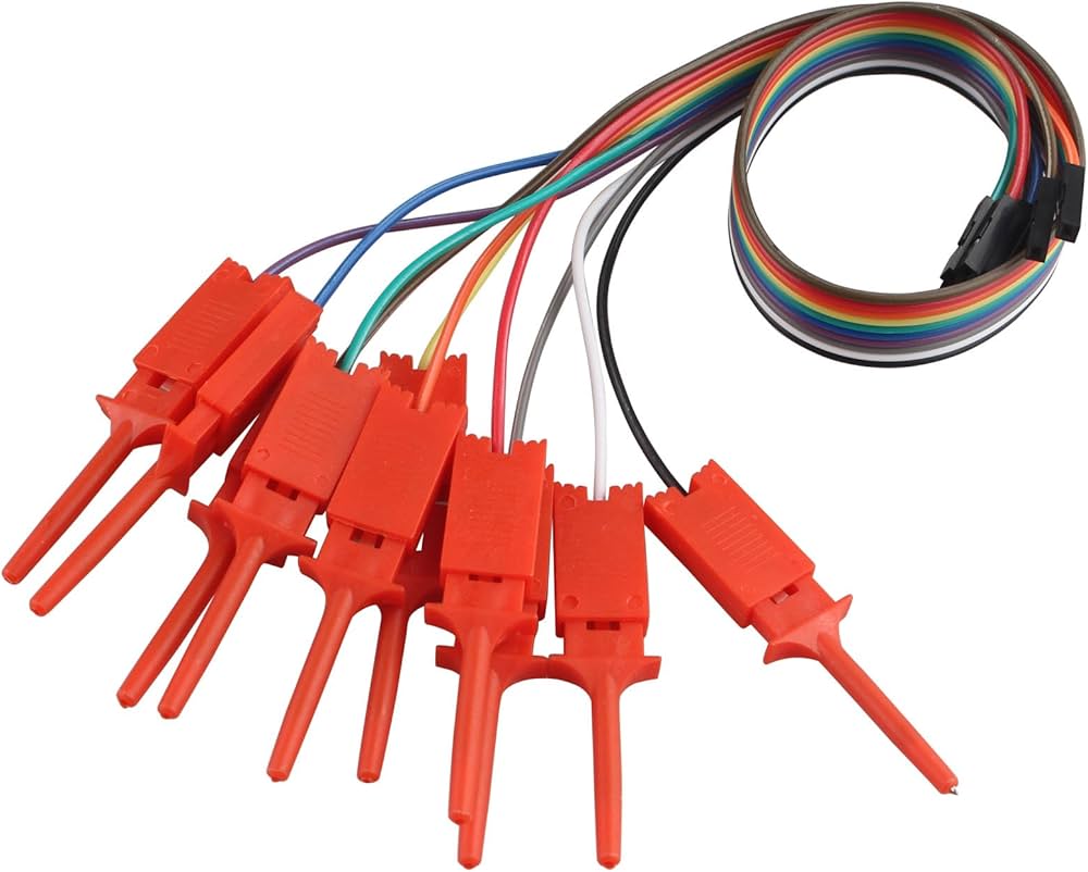 Cable Dupont Hembra a Gancho De Prueba 20cm Paquete 10 Piezas