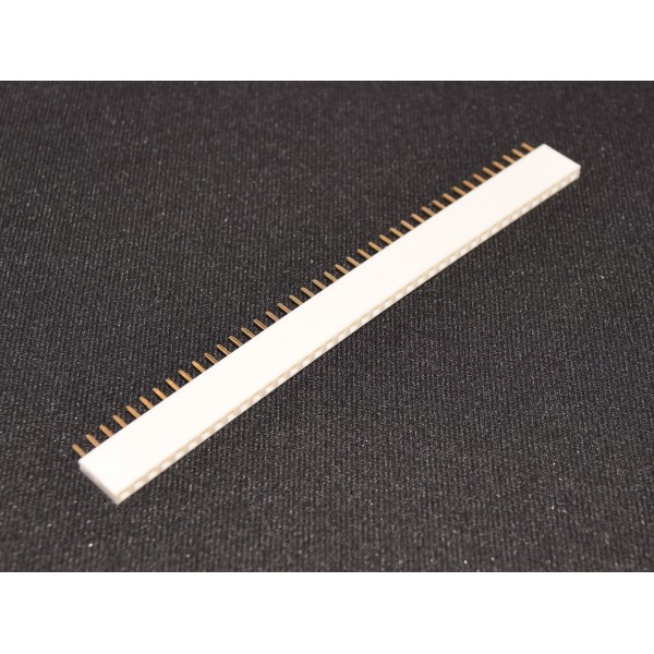 Tira Dil Hembra 40 Pines 2.54mm Color Blanco