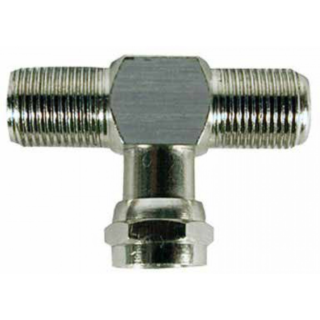 Unión Coaxial Tipo T Dos Hembras Un Macho