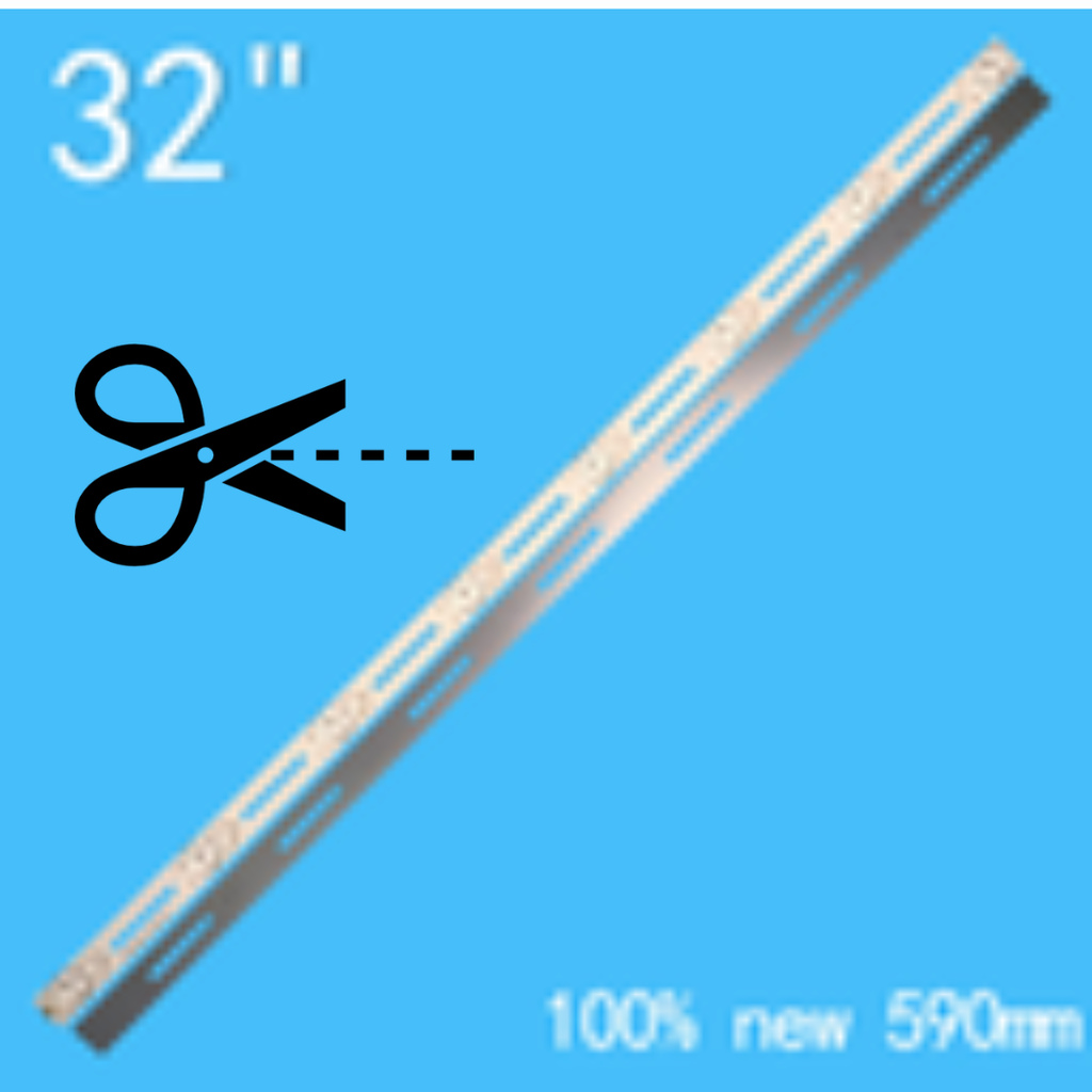 Barra Led 32" Universal 8 Led 3V 590x18mm-8led-3v