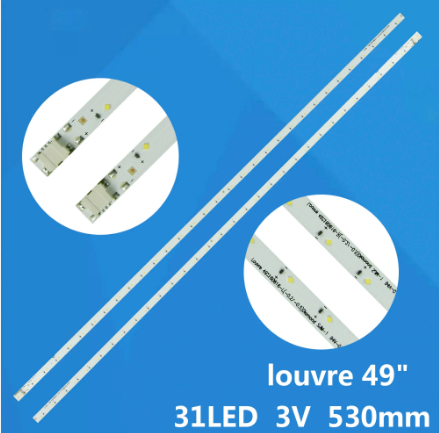 Juego Barra Led Para Tv Samsung 49" UA49K5300AJ UN49K5300 Louvre 160628-R/L