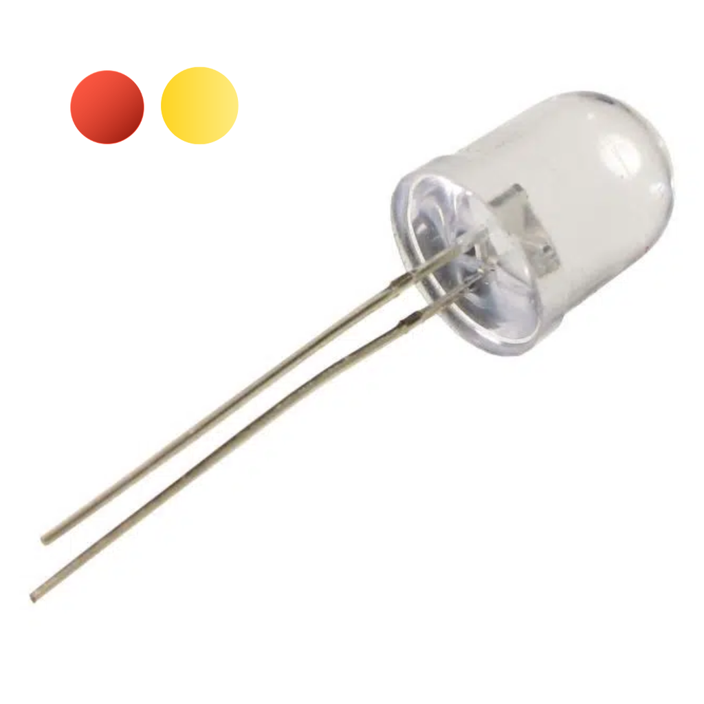 Led Ultrabrillante 10 Mm  Dl-1725 Rojo/Amarillo