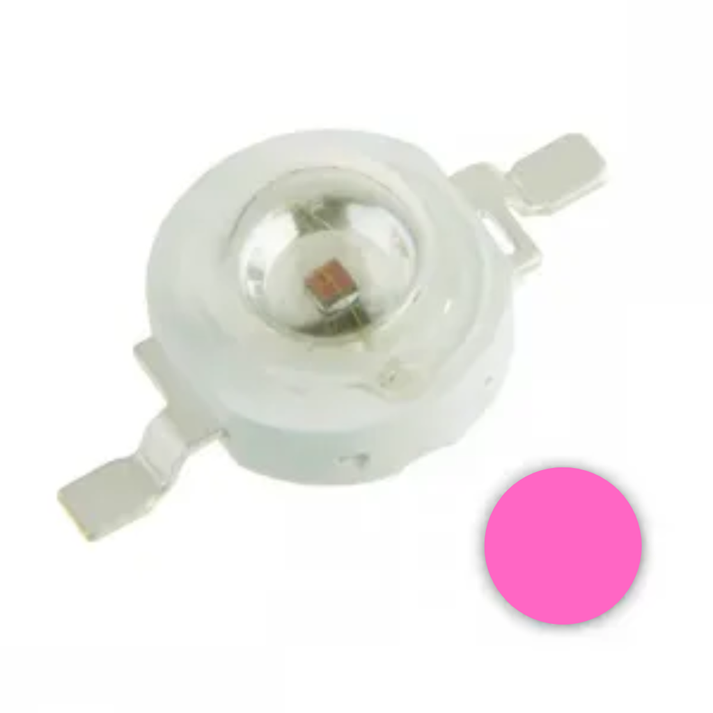 Led 1W Rosa 2-2.2V 620-625Nm 40-50Lm