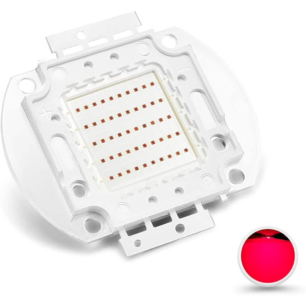 Led 50W Rojo 20-24V 650-660NM 1500mA