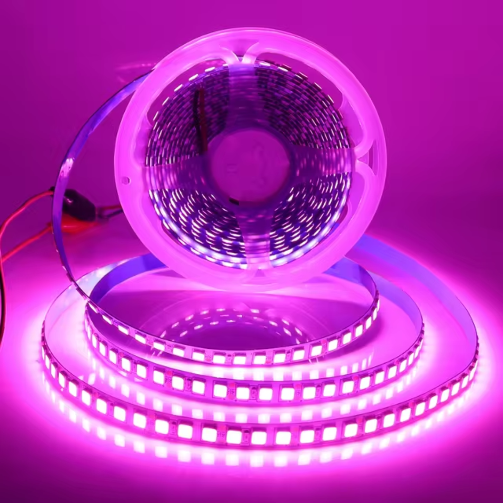 Rollo Tira Led Rosado 5 Metros 5050