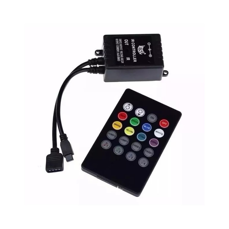 Control Para Tira LED RGB Por Audio 12-24V 2A