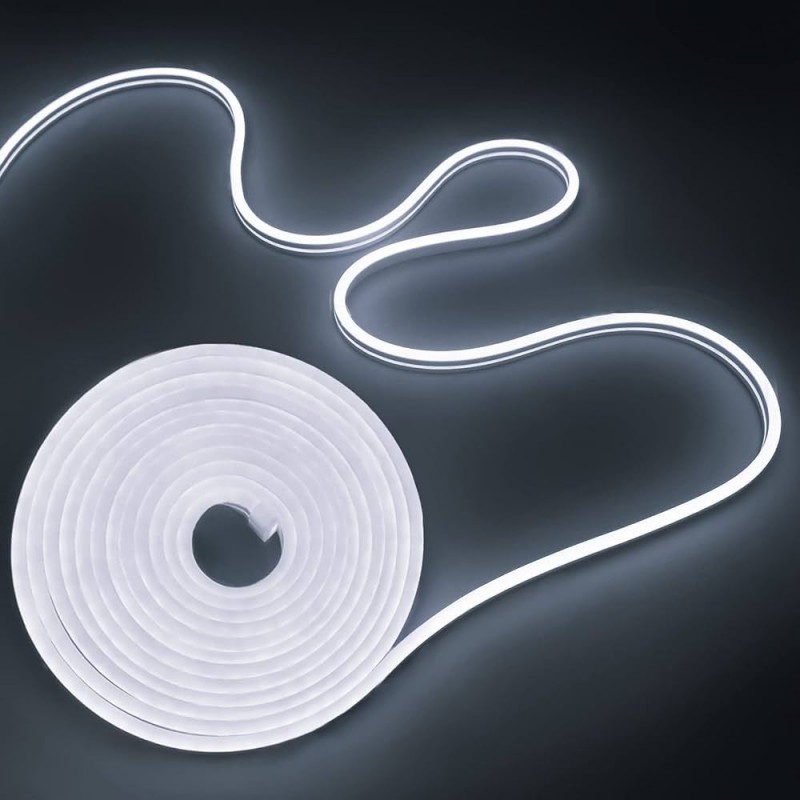 Tira Led Neon Blanco Frio 5 Metros