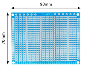 Placa Perforada De Fibra De Vidrio Tipo Protoboard 7*9cm