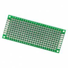 Placa Perforada De Fibra De Vidrio Verde 3*7cm