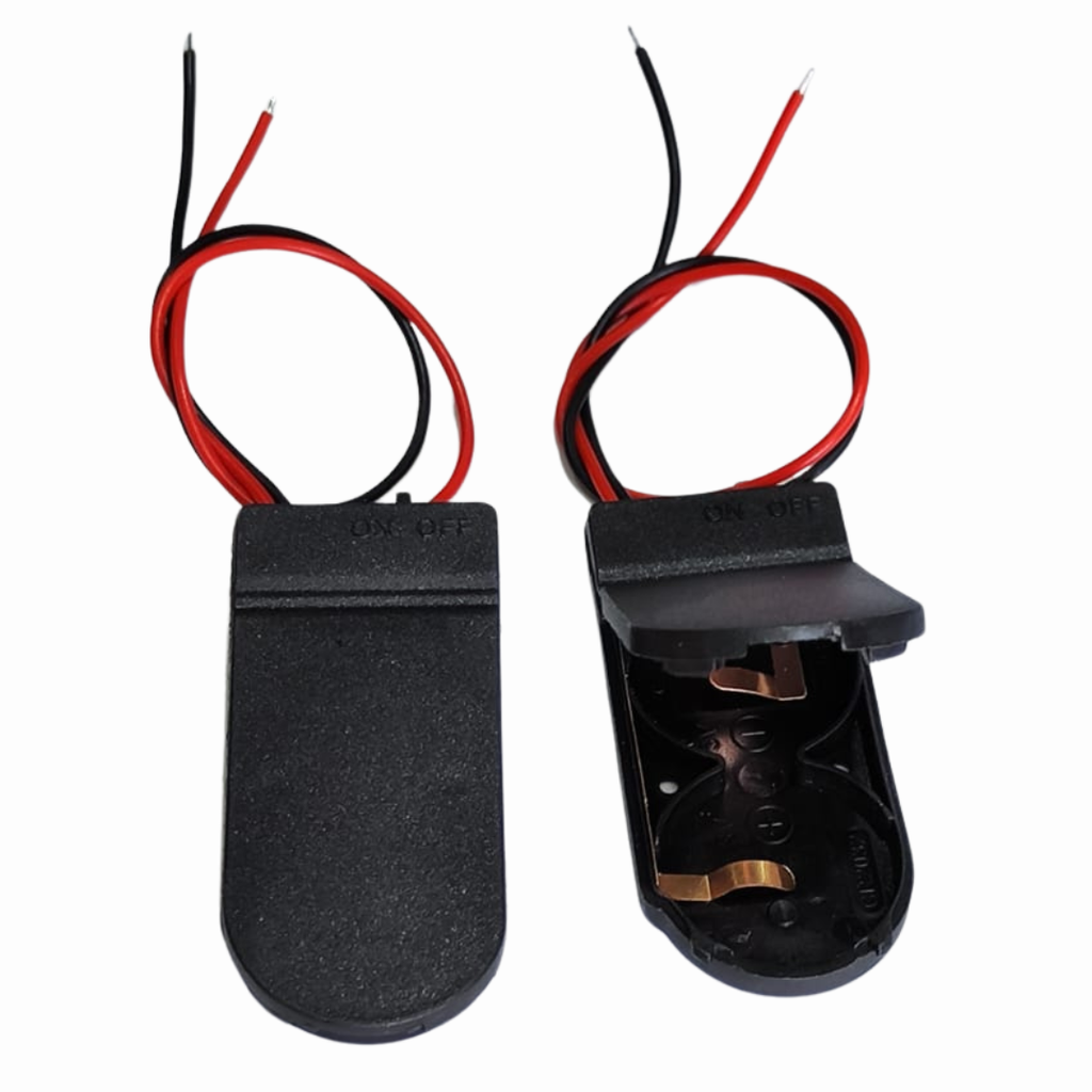 Portabatería 2 x CR2032 Con Interruptor