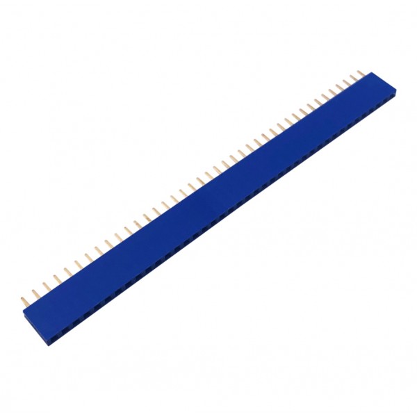Tira Dil Hembra 40 Pines 2.54mm Color Azul