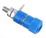 Bornera Para Fuente 4mm Azul