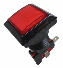 Boton Rojo Cuadrado  Para Maquinita Con Microswitch