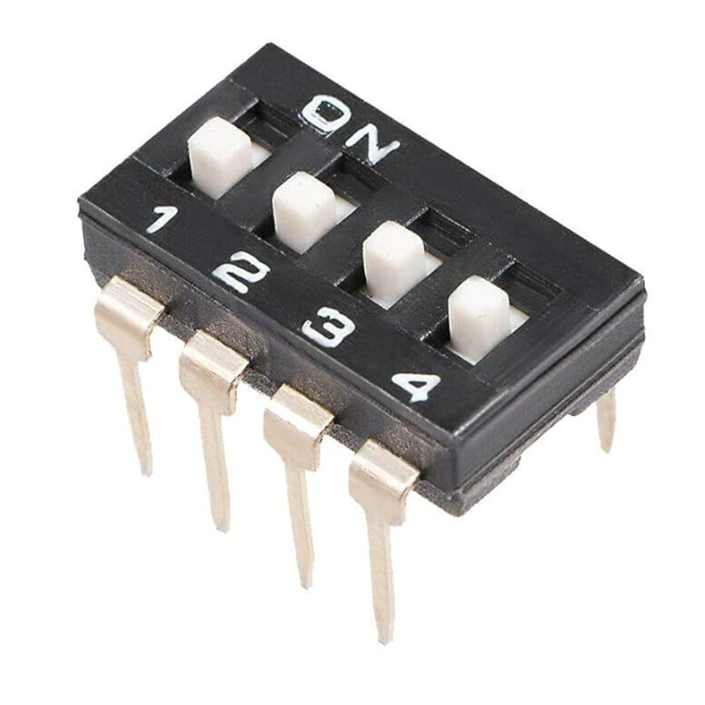 DIP Switch 04 Pines Tipo Integrado