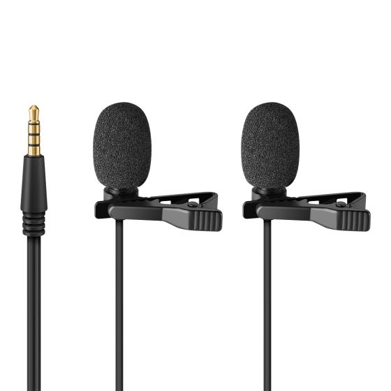 Microfono Doble 3.5Mm De Solapa Steren Mov-032