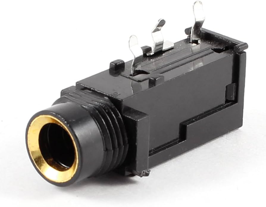 Jack De 1/4" Stereo Plástico Para Placa