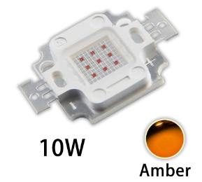 Led 10W Ambar 6-8V 600-605NM 200-300LM