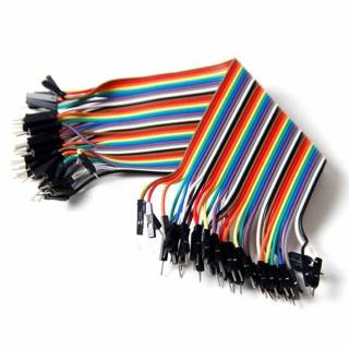 Cable Dupont M-M 20cm Paquete 40 Piezas