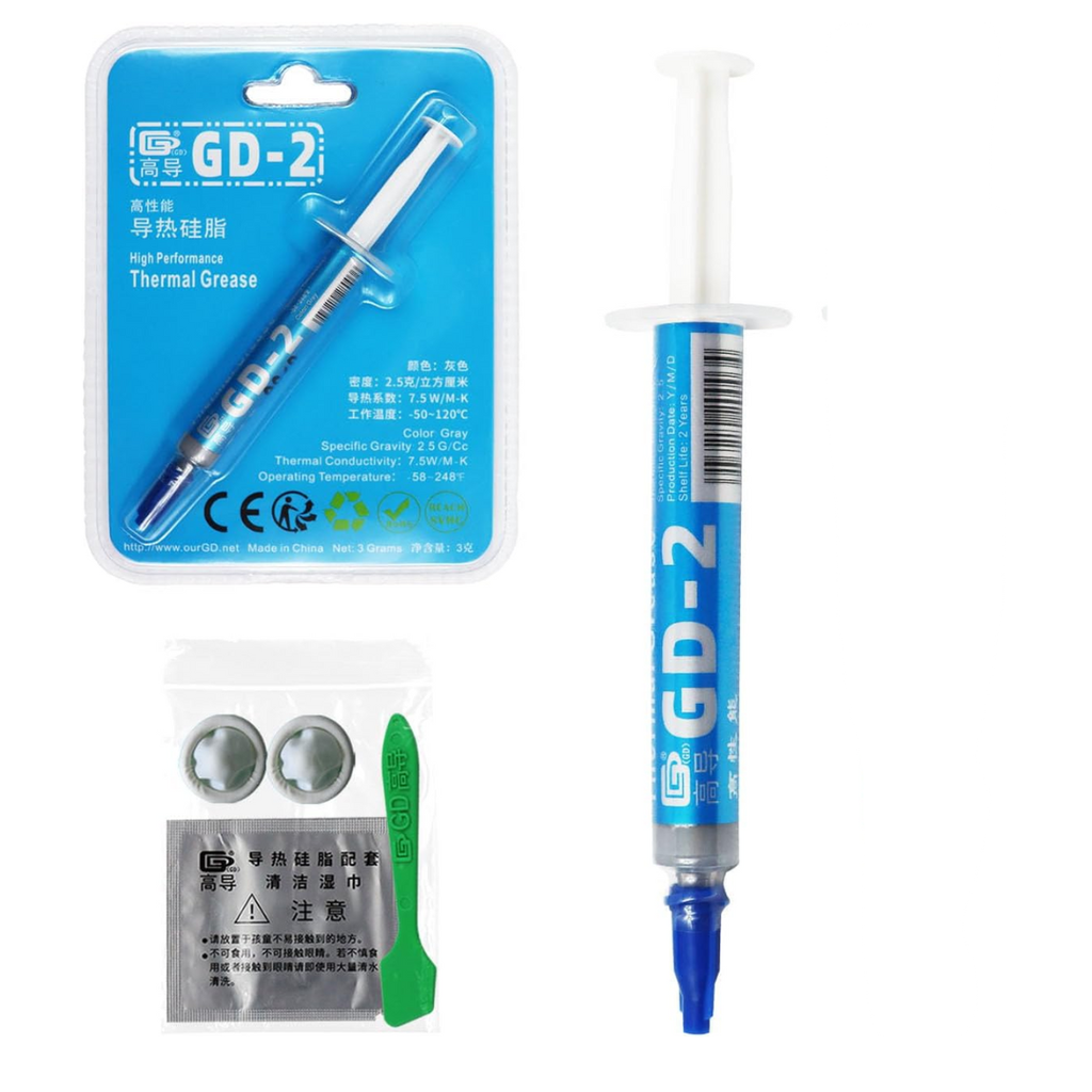 Pasta Termica 3Gr 7.5W/M-K Color Gris En Jeringa Gd-2