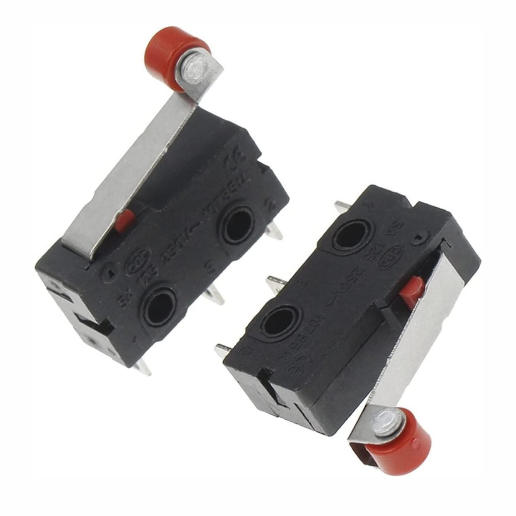Microswitch Pequeño Con Rodo Rojo
