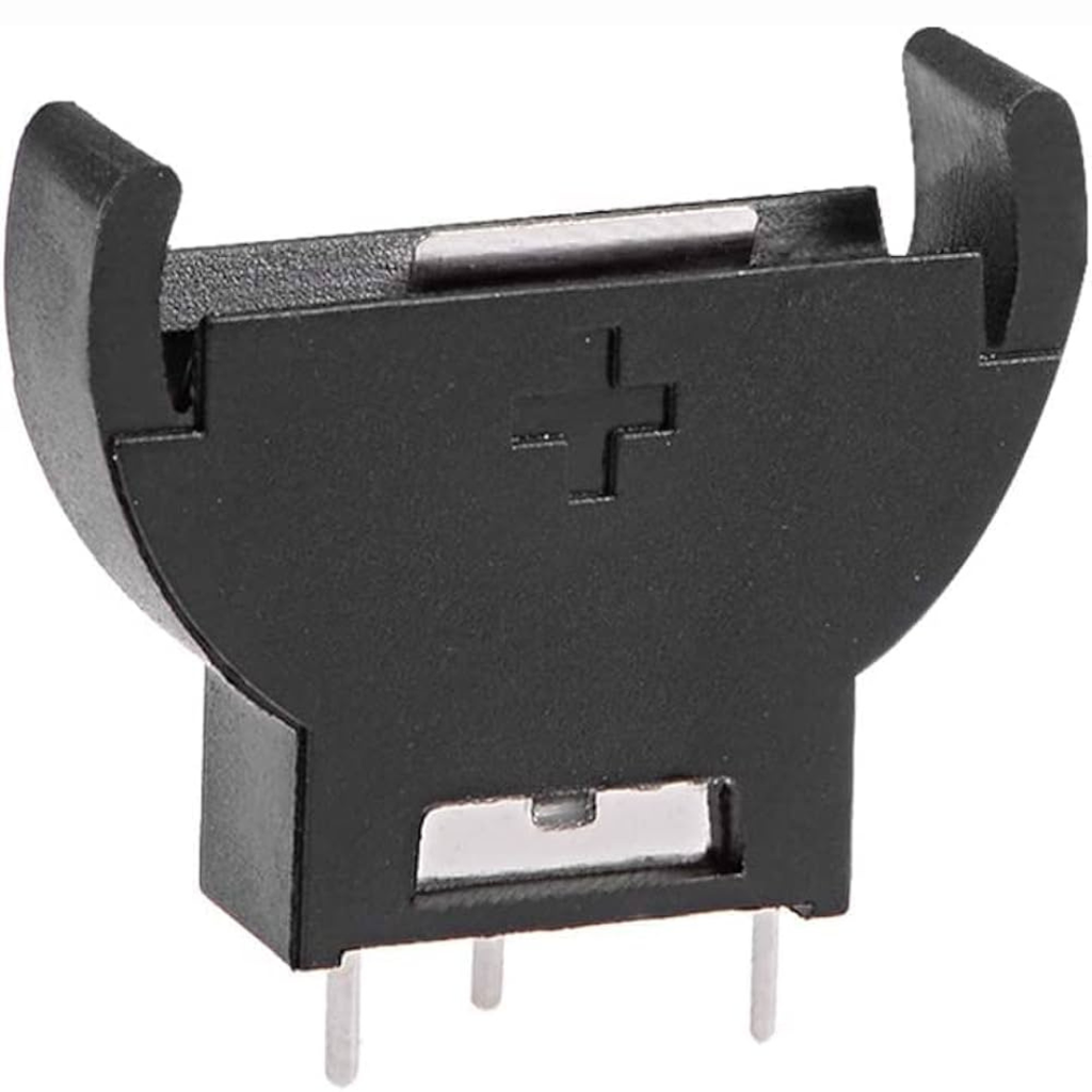 Porta Bateria Tipo Ficha Cr2032 Vertical