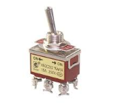 Switch Palanca On-On 6Pin 10A 125V Cafe/Negro