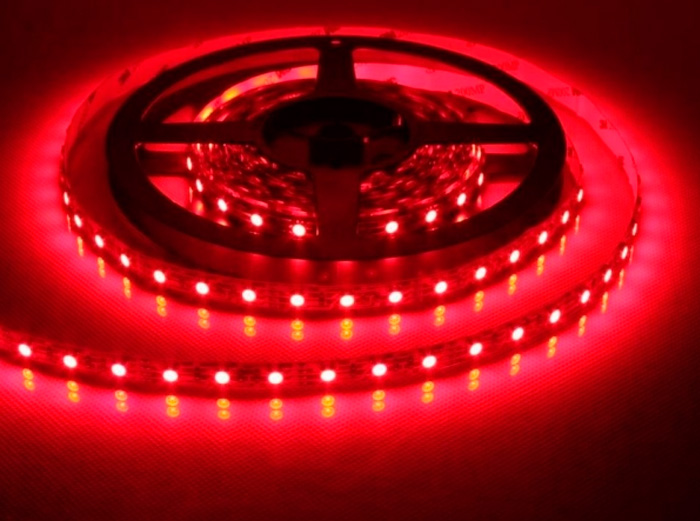 Rollo Tira Led Color Rojo 5050 5 Metros