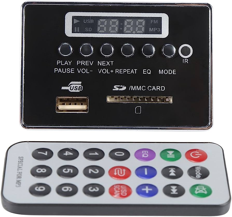 Modulo Cuadrado  Mp3+Bluetooth+Usb 12V