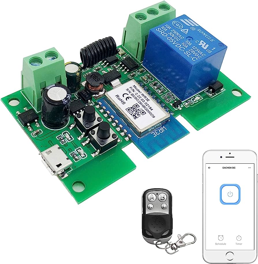 Modulo Interruptor Con Rele Wifi Con Control Rf 433