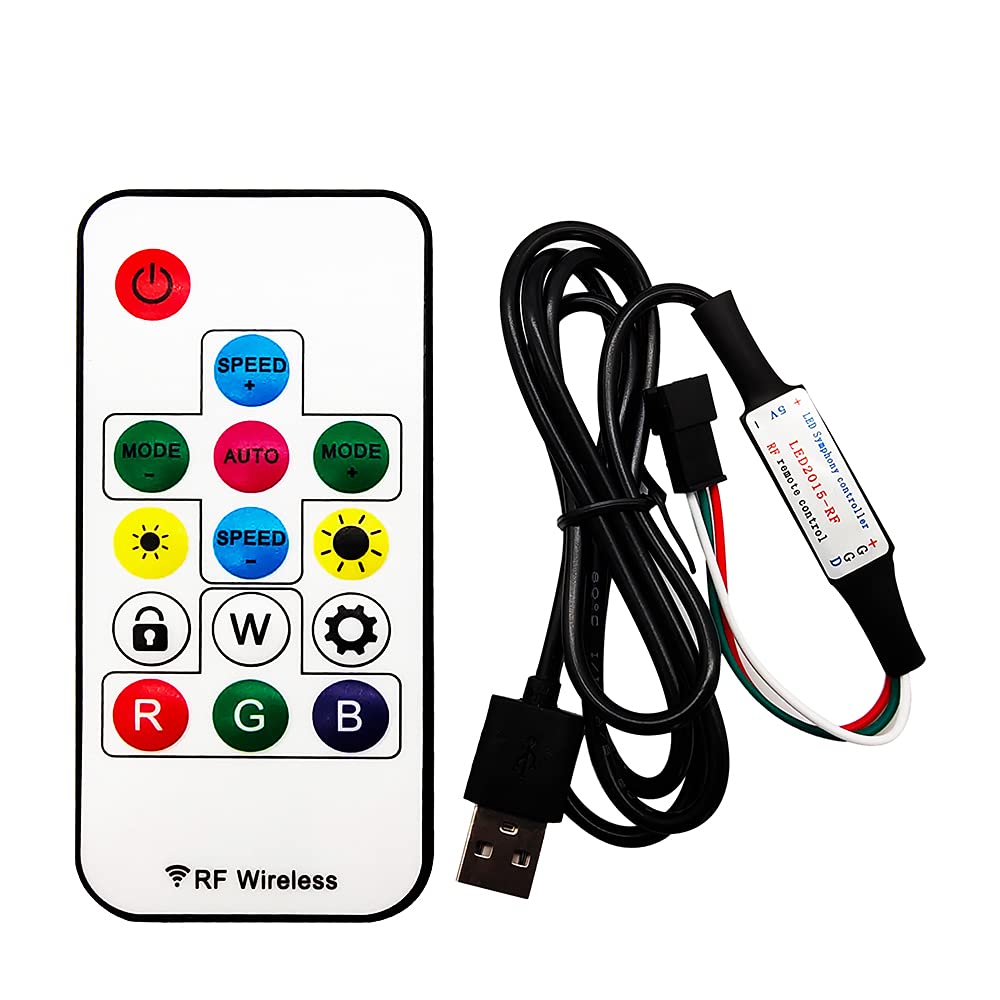 Mini Controlador Para Neopixel Rf Con Control