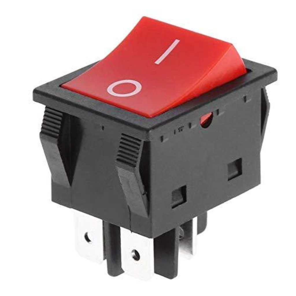 Switch Rocker 30A 4 Pines On-Off Sin Luz Rojo