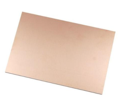Placa Lisa De Cobre Con Fibra De Vidrio 10*12.5cm Delgada Doble Cara