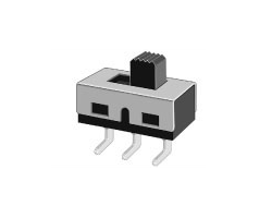 Switch Deslizable ON-ON 3 Pines Horizontal Ss12D06G5