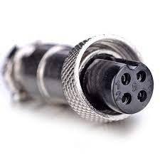 Conector Hembra 4 Pines Tipo Aviacion GX12